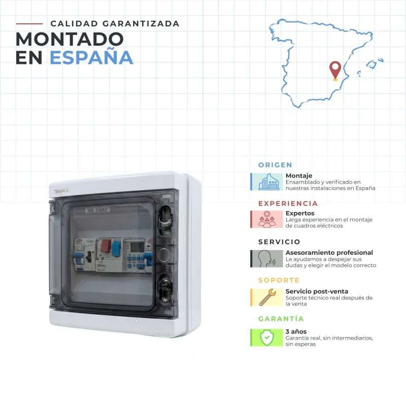 Cuadro Eléctrico Piscina con Contactor Motor Clorador