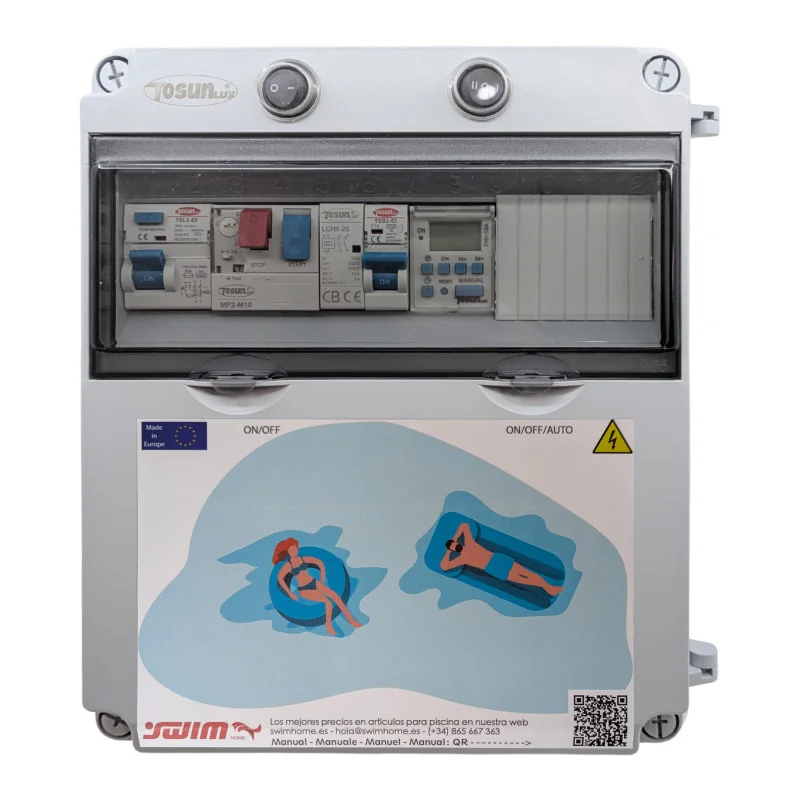 Cuadro para Piscina con Transformador y Contactor para Motor