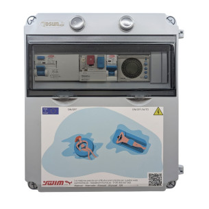 Quadro elétrico trifásico da piscina com transformador Swimhome 2