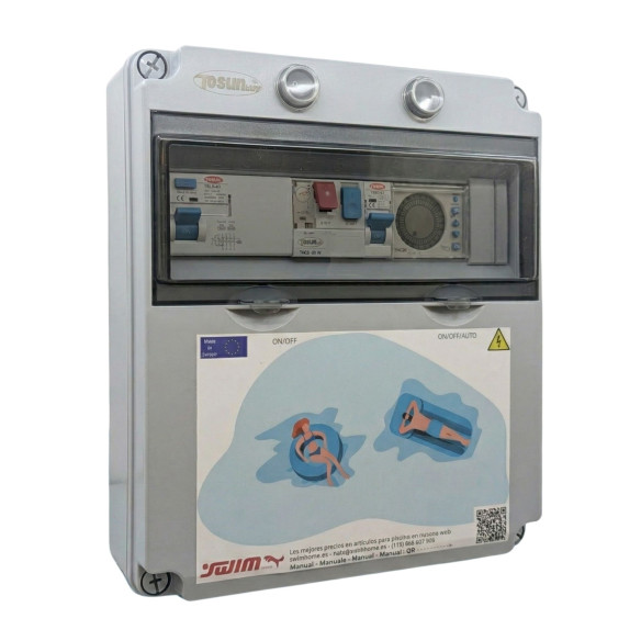 Quadro elétrico trifásico da piscina com transformador Swimhome