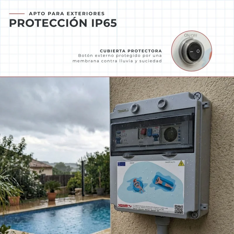 Quadro Elétrico Trifásico para Piscina com Transformador 150W