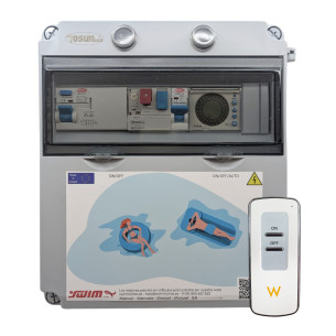 Cuadro Eléctrico de Piscina Trifásico con Transformador 50W