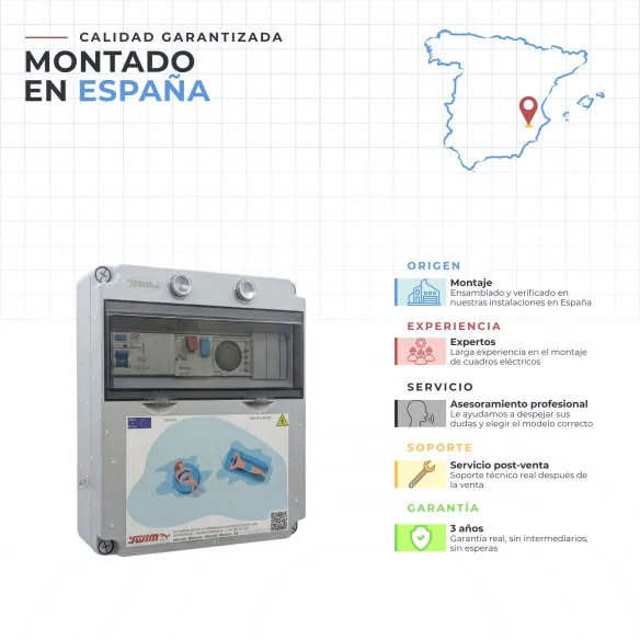 Cuadro Eléctrico de Piscina Trifásico Contactor | Swim Home