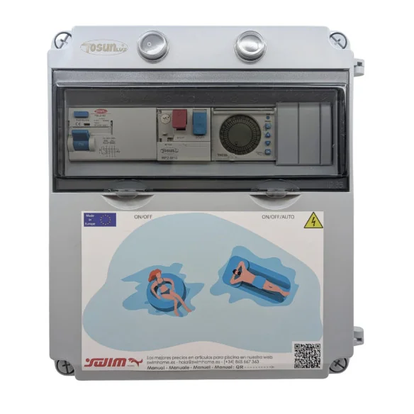 Tableau de commande de piscine Swim Home à 3 phases