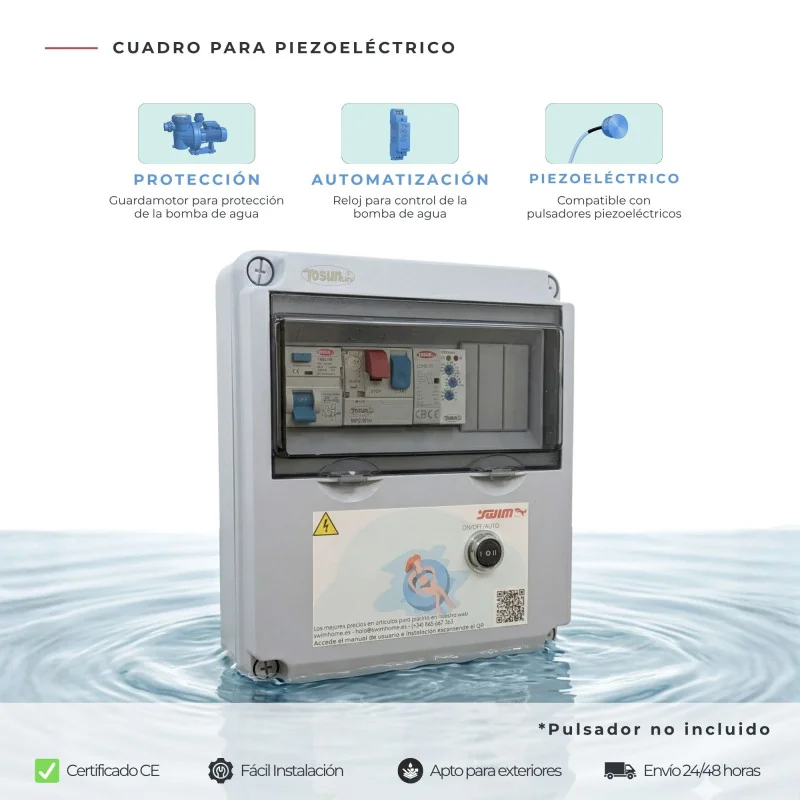 Cuadro Eléctrico para Spa | Piezoeléctrico 1 Bomba