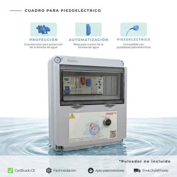 Painel de controlo piezoelétrico de 1 bomba para Spa