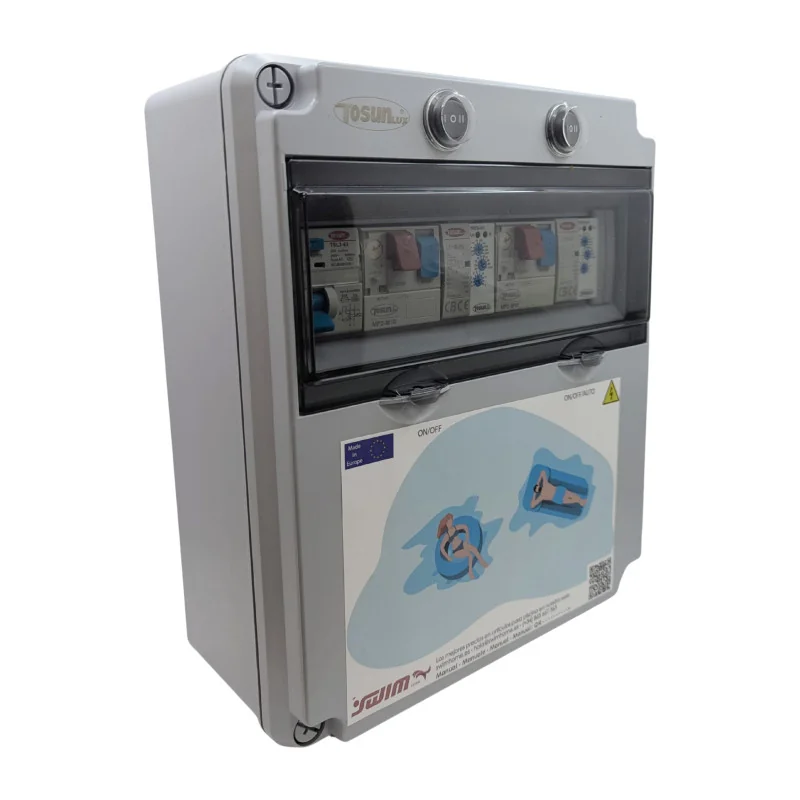 Cuadro electrico piezoelectrico para 1 bomba de agua o aire