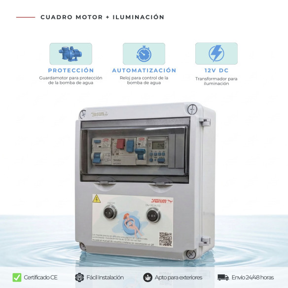 Compact Swimming Pool Electrical Panel with transformer