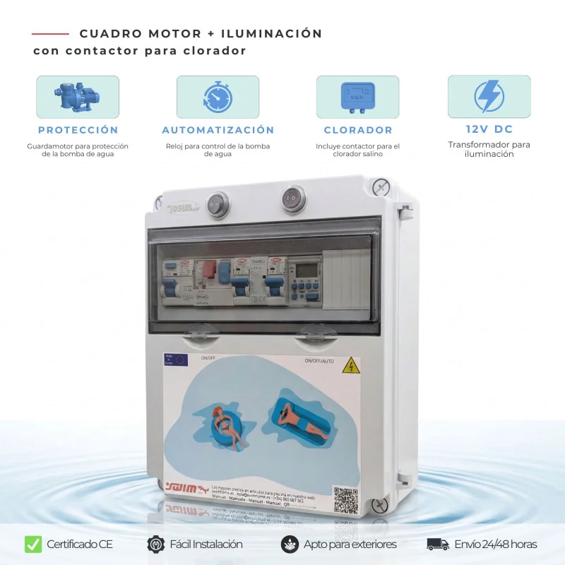 Cuadro Eléctrico Fuente de Alimentación 12V DC | Swimhome