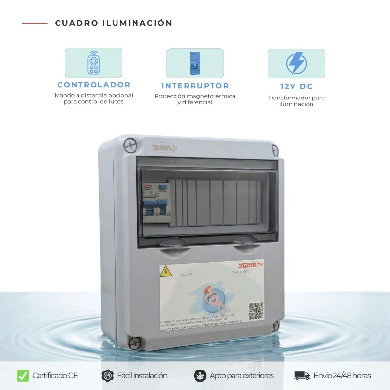 Transformador IP65 150W de 12V DC - Swim Home