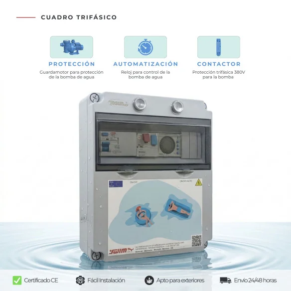 Cuadro Eléctrico de Piscina Trifásico Contactor | Swim Home