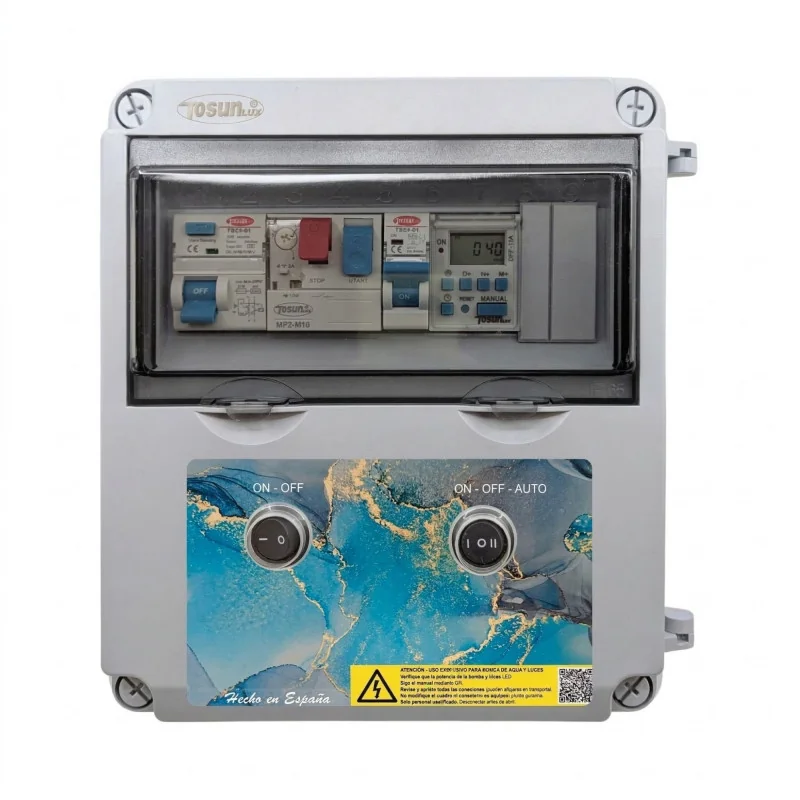 Swim Home 12V LED Pool Floodlights with Electrical Control Panel