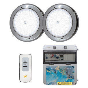 Home Nadar Holofotes de piscina 12V LED com Painel de Controlo Eléctrico