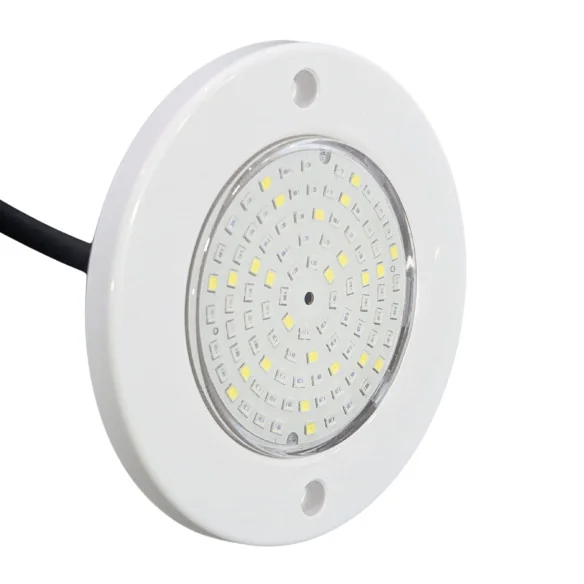 Surface-Mounted LED Pool Light | 6W 12V AC | Cool White 6000K | Ultrathin White Series