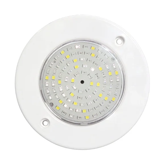 Surface-Mounted LED Pool Light | 6W 12V AC | Cool White 6000K | Ultrathin White Series