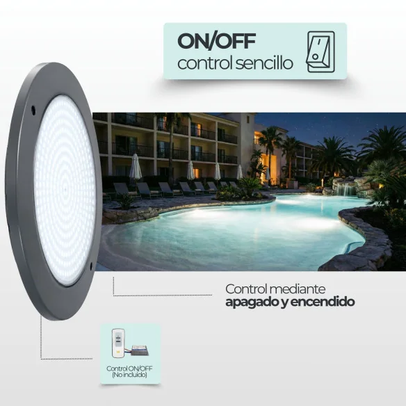 Ø23 cm Ultrathin LED Pool Light 12V AC – 35W ABS | Swimhome