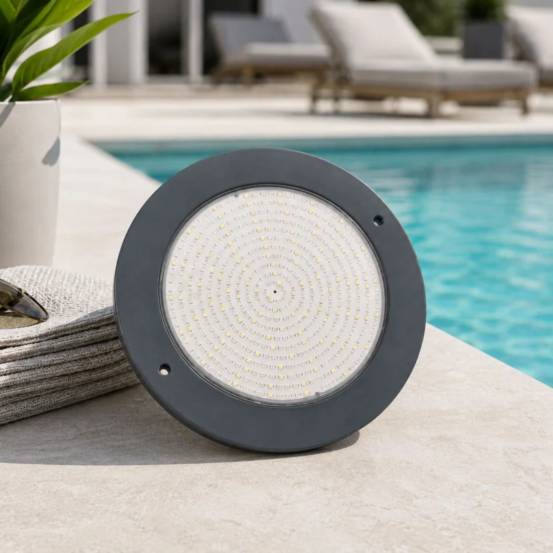 Projecteur LED Piscine 35W 12V AC RGB+W Hors-bord Ultrathin Black