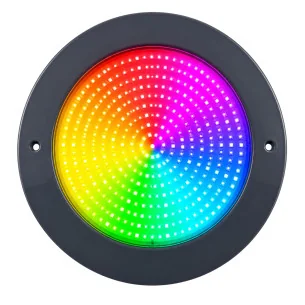 Foco LED Superfície Piscina 35W 12V AC RGB+W Ultrathin Black
