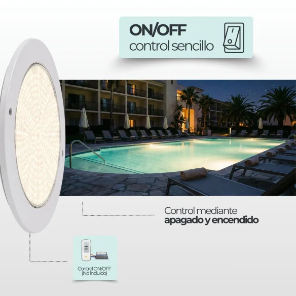 Projetor LED Piscina Ø23cm Ultrafino 12V AC - 35W ABS | Swimhome
