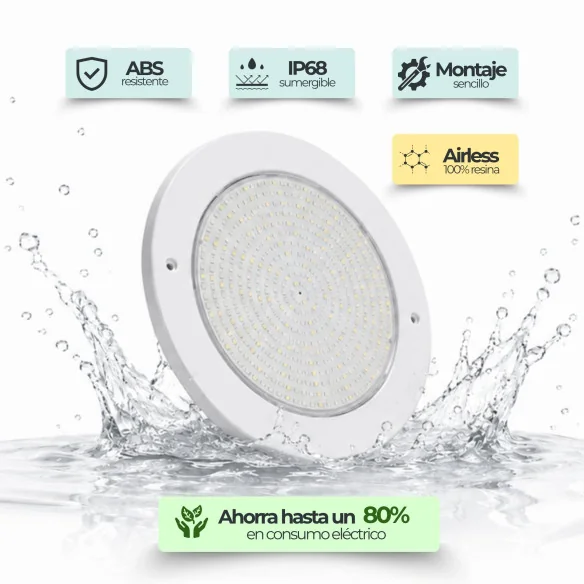 Foco LED piscina Ø23 cm ultrafino 12V AC – ABS 35W | Swimhome
