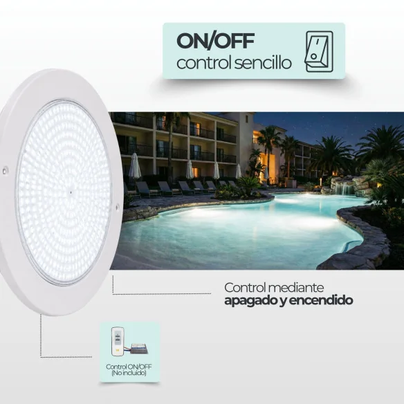 Foco LED piscina Ø23 cm ultrafino 12V AC – ABS 35W | Swimhome