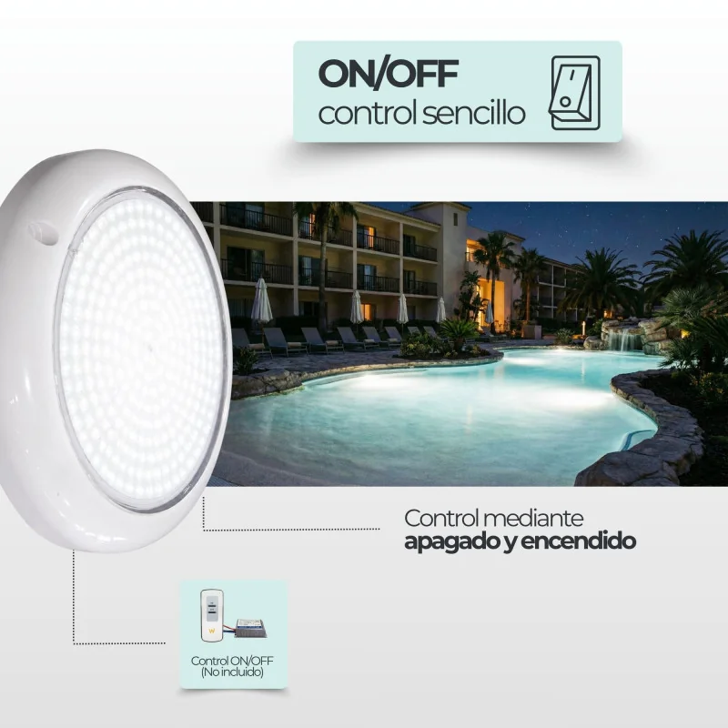 35W 12V AC Surface LED Pool Light 6000K - Premium