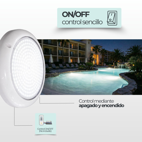 Foco LED Blanco Resina 3000k | Swim Home