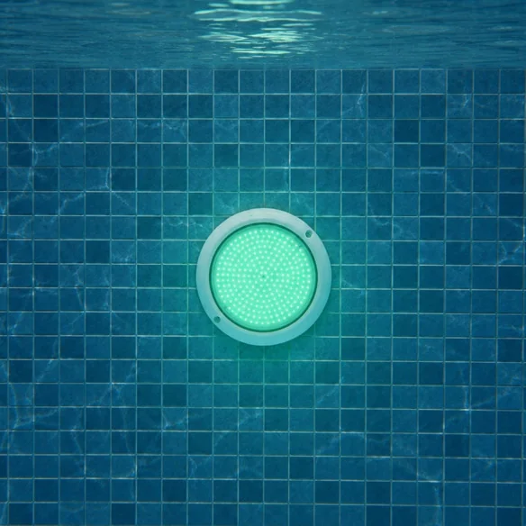 Surface-Mounted LED Pool Light | 15W 12V AC | RGB ON/OFF | Premium White Series