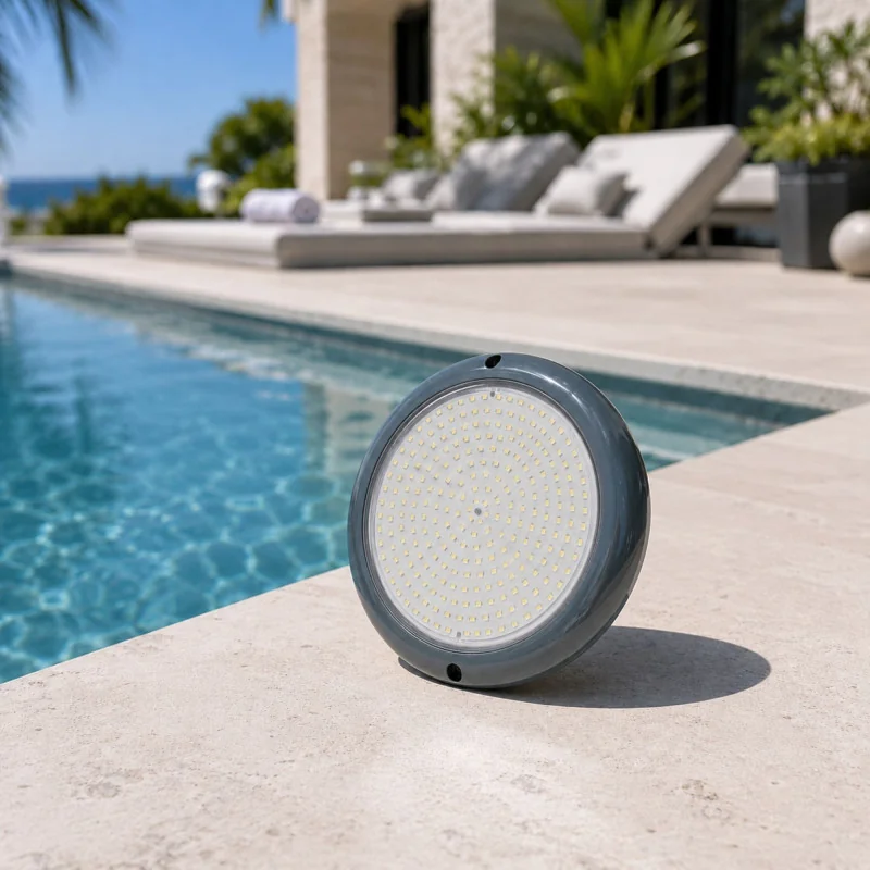 Foco LED para Piscina Color Antracita - RGB ON/OFF Ø15cm ABS