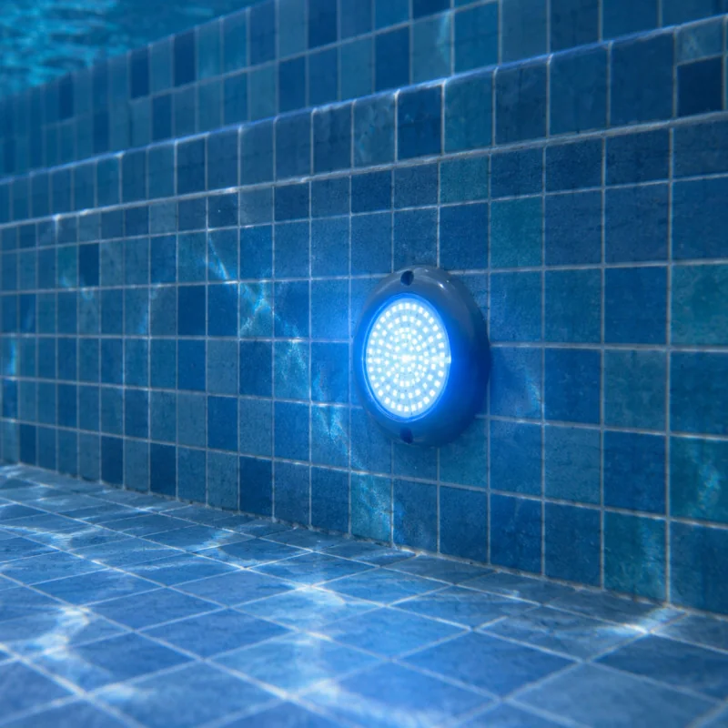 Foco LED Piscina RGB ON/OFF 12V AC Superficie | Con Memoria