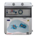 Painel eléctrico para piscina com transformador