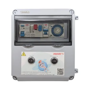 Quadro elétrico compacto para piscinas com transformador
