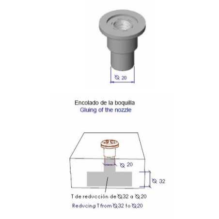 Massage nozzle installation