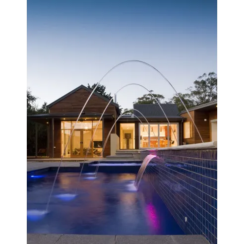 Cascada LED de noche