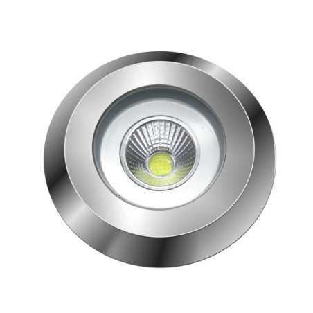 Steel spotlight for swimming pool