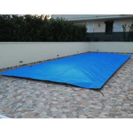 Cobertor invierno hinchable azul