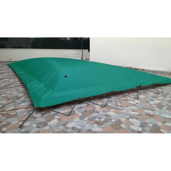Green inflatable winter cover