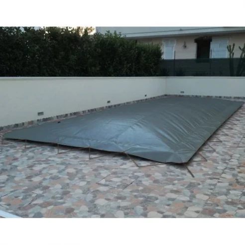 Gray inflatable winter cover