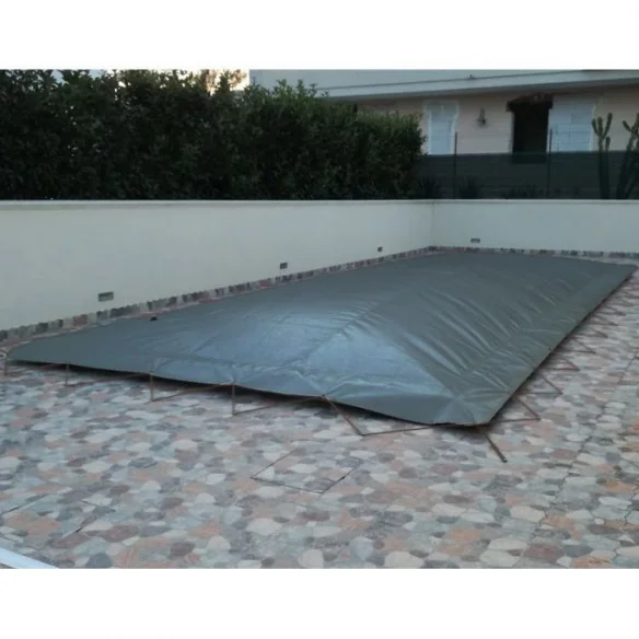 Gray inflatable winter cover