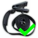 Crocodile clip with strap for thermal blanket winder - 1