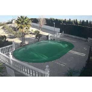 Cobertor invierno hinchable azul 2