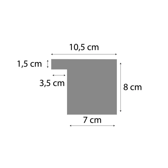 Cascade acrylique encastrée Sans LED toutes tailles - 4