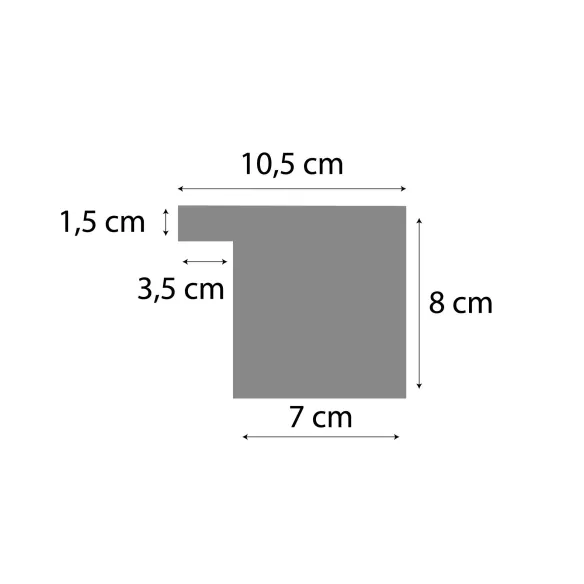 Cascade acrylique encastrée Sans LED toutes tailles - 4