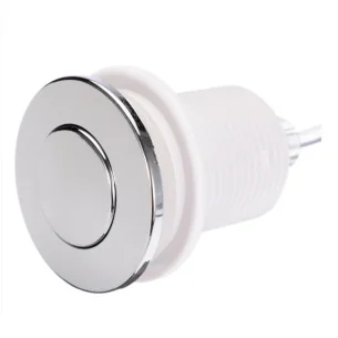 Chrome-plated pneumatic pushbutton - 1