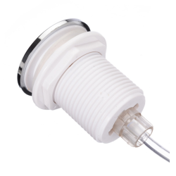 Bouton-poussoir pneumatique chromé - 1 2