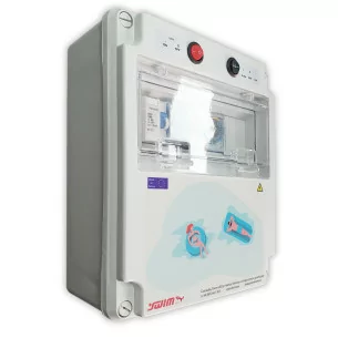 Painel Eléctrico de Piscina com Contactor para Motor e Clorador - 1 2