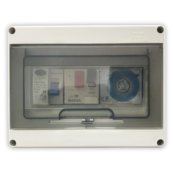 Basic electrical panel for swimming pool