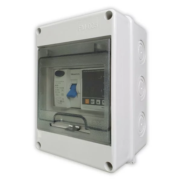 Electrical panel for swimming pool heat pumps