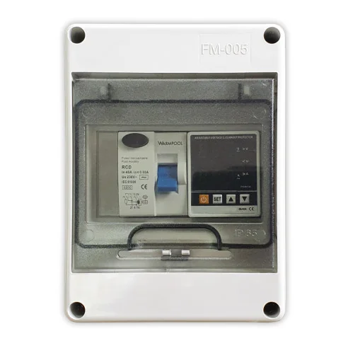 Electrical panel for swimming pool heat pumps