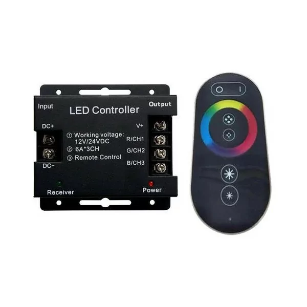  Controlador LED RGB con control remoto Swimhome 8436579570521 Accesorios para la iluminación